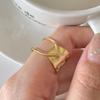 925 Sterling Silver Rings For Women Geometric Fine Jewelry Finger Adjustable Gold Interware CZ Ring For Party Birthday Gift