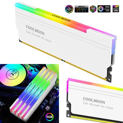 5V-3PIN ARGB DDR Радиатор Aura Sync Теплораспределитель Охладитель с термосиликоновой прокладкой для настольного компьютера ПК Памяти