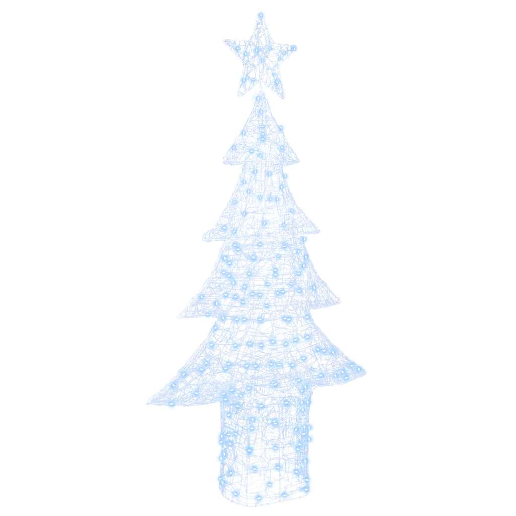 Christmas Tree with 240 Cold White LEDs 180 cm Acrylic