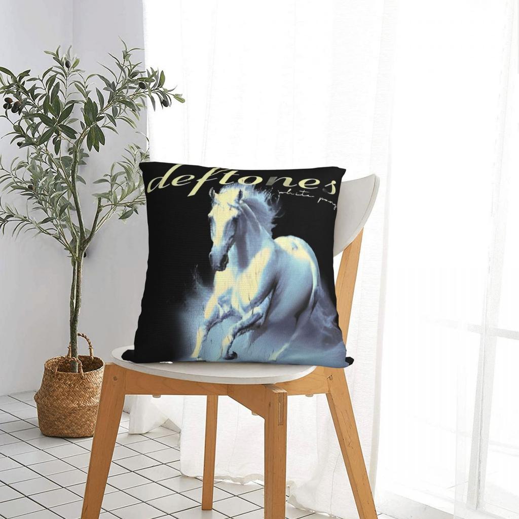 Deftones White Pony Album Square Pillow Cases Band Cushion Cover Decorative Pillowcase For Home 45*45Cm