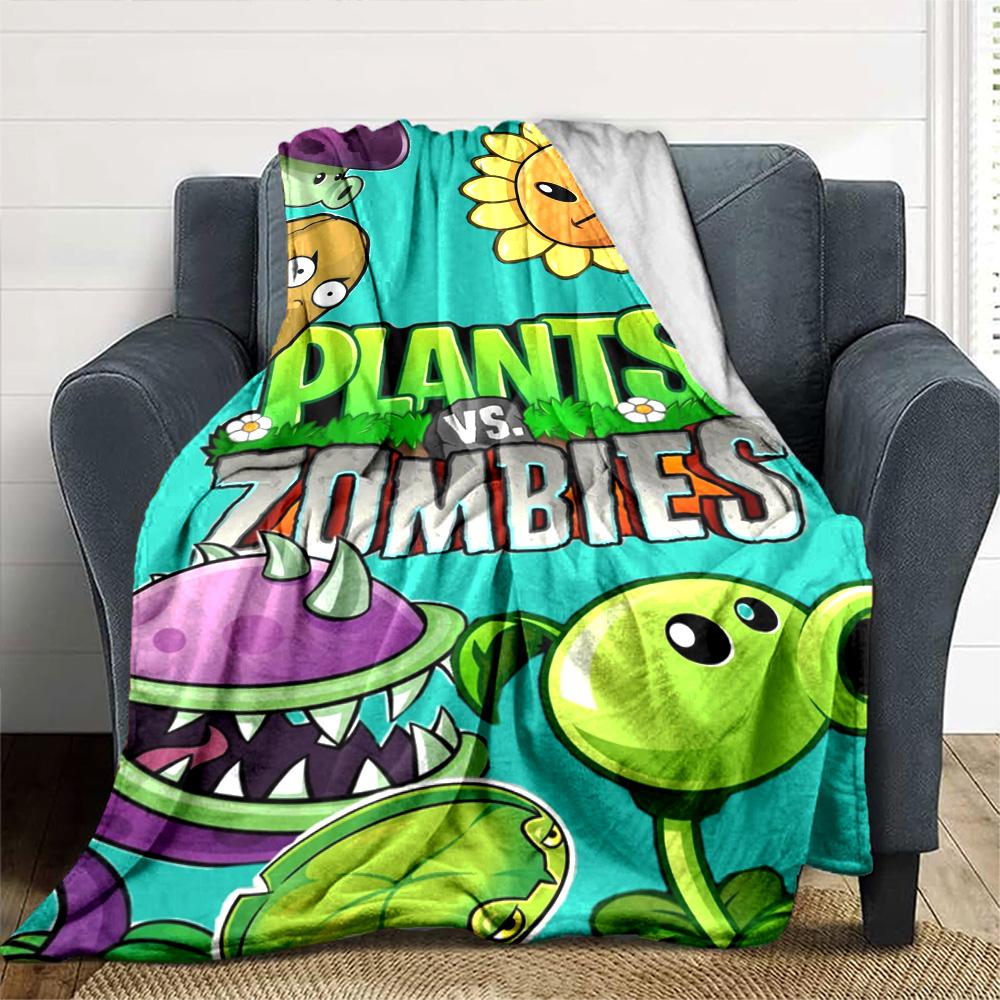 Plants Vs. Zombies Blanket Warmthful Decor Perfect for Sofa Office Chair Bedding for All Occasions Modern Ideal Gift for Friends Family Couples Picnic
