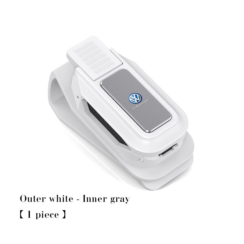 Car Visor Glasses Clip For Volkswagen VW GOLF 3 4 5 7 8 mk6 mk8 Tiguan Beetle Passat Polo Sunglasses Holder Storage Accessories zj1
