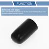X AUTOHAUX Силиконовая заглушка Силиконовая пробка Сантехника Обработка Заглушка Mecla Сантехническая торцевая заглушка Черный