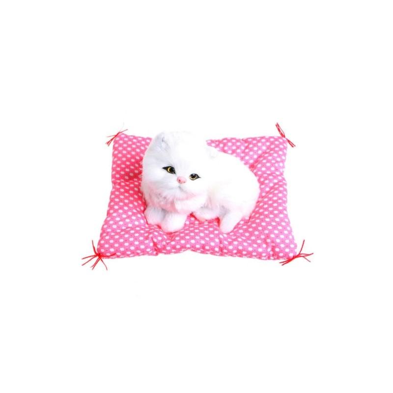Premium Quality Plush Stuffed Toy Cute Sleeping Cat With Press Simulation Sound