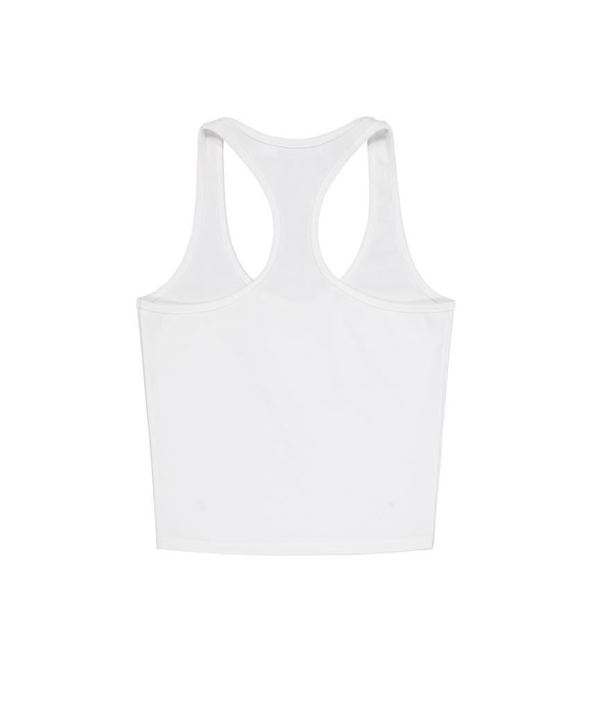 ROCKCAKE Базовый топ без рукавов с seam line - Цвет: Слоновая кость