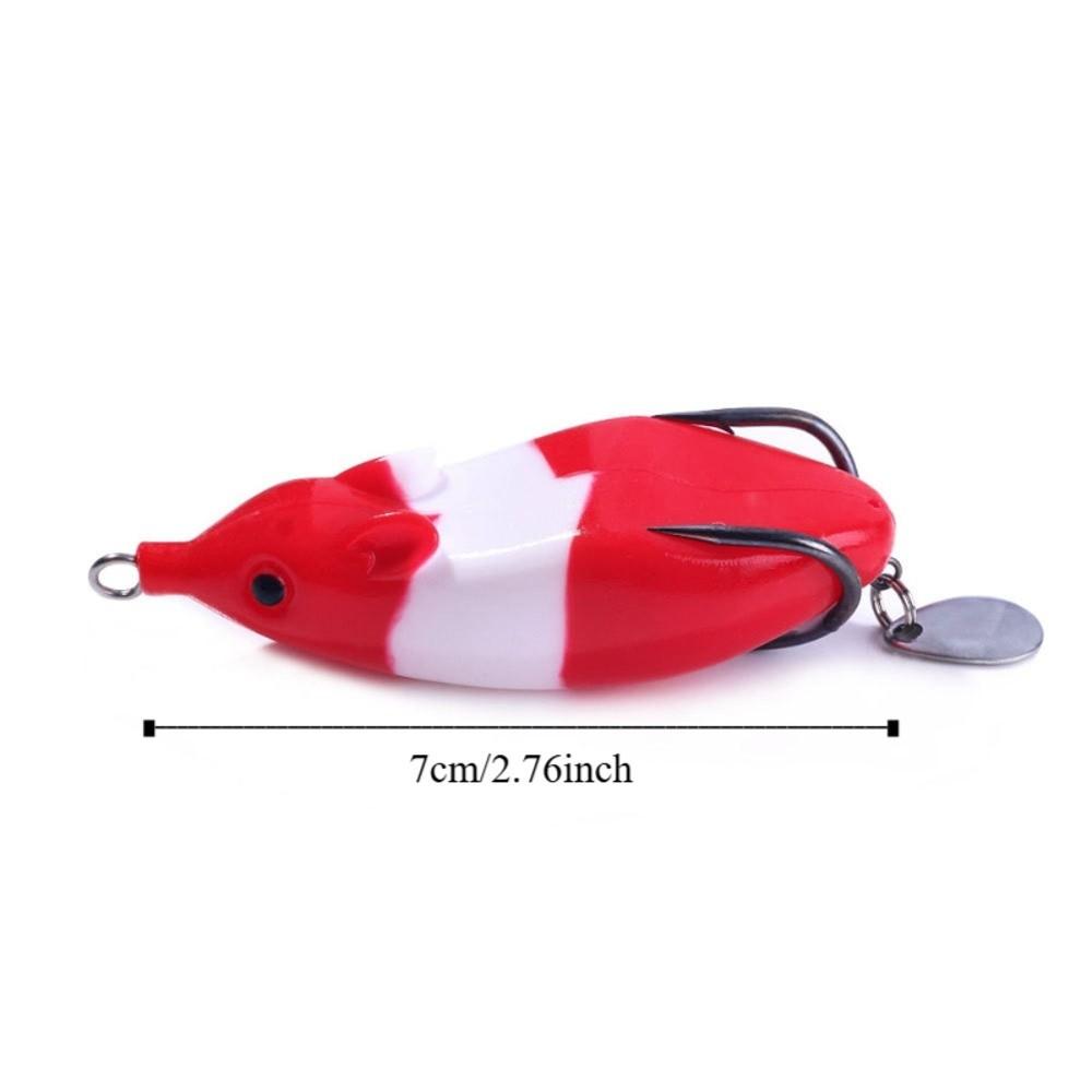 3PCS 7cm Snakehead Lure Bait PVC Simulation Lure Bait Artificial Lure Bait Saltwater Fishing