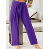 Women's Pant Summer Casual Pants Women Solid Colour Home Trousers