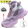 Steel Toe Safety Shoes For Women Lightweight Work Sneakers Puncture Proof Work Shoes Indestructible Coustruction Work Boots