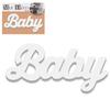 [R2265] - 3D Wooden Decorative Word 'Baby' White - 30x13. 5x1. 5 Cm