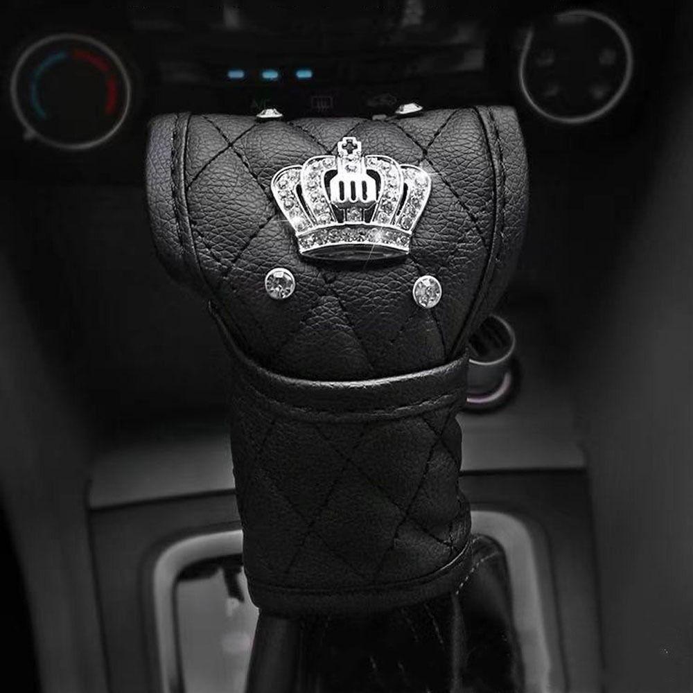 Fashion Diamond Black Pink Soft Auto Wheel Covers Cover Texture Steering Wheel Cover Car Glove