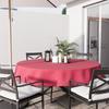 Round Stain-resistant Tablecloth 180 Cm ALIX Raspberry, by Soleil d'Ocre