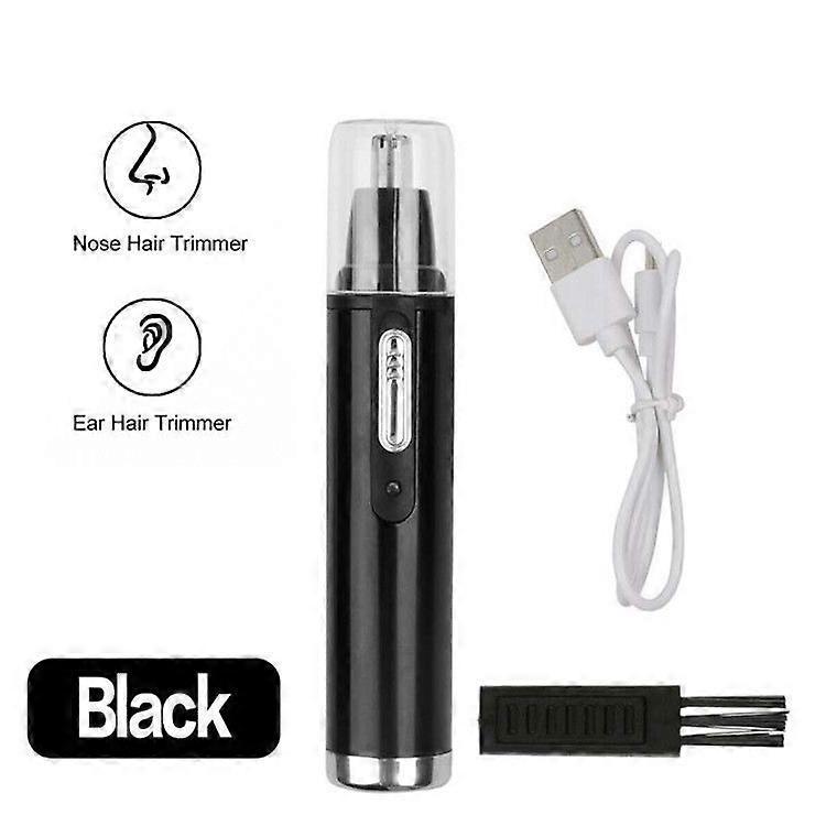 USB Rechargeable Nose and Ear Hair Trimmer (Gold)