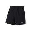 Quick-Drying Cool Breathable Solid Color Woven Fitness Shorts Men Shorts Black AKSU679-1