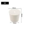 1~26pcs Lab Rubber Stoppers Solids White Tapered Plugs for Chemistry Flask Test Tube Alkali-Resistant Sealing Bungs 7