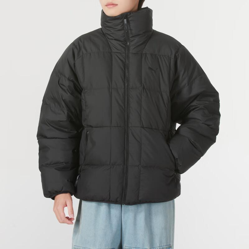 Puma Ветрозащитная теплая повседневная модная куртка-пуховик с длинным рукавом для мужчин, верхняя одежда черного цвета 629268-01