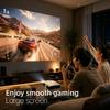 Умный проектор 1080P Full HD на Android 14, двухдиапазонный WiFi, Bluetooth, автофокус, проектор для домашнего кинотеатра, большой экран 40-200 дюймов
