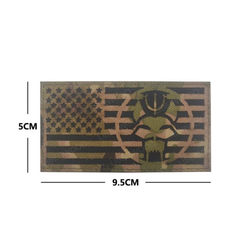 Инфракрасная ИК-нашивка Seal Team Navy Seals SWAT, перевернутые нашивки Multicam, военный камуфляж CP, светоотражающий