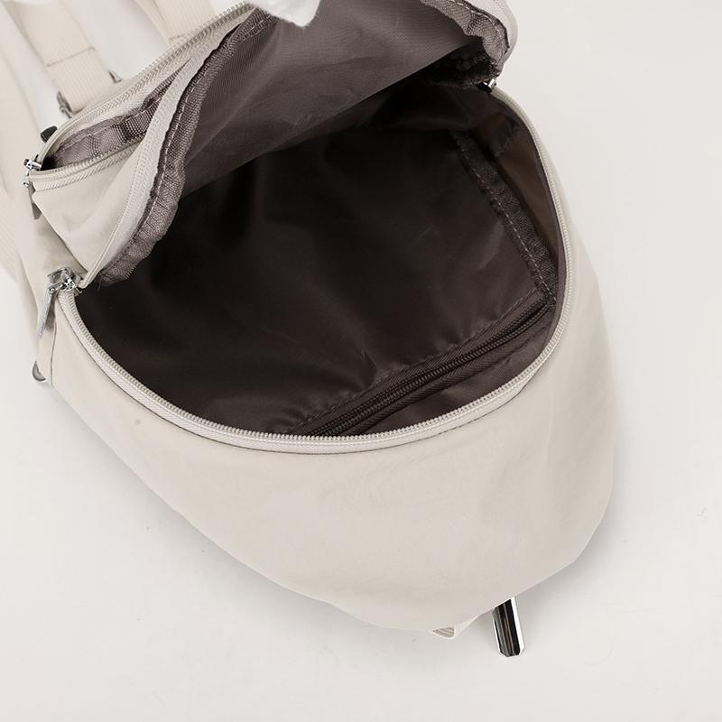 Women's Large Capacity Backpack Nylon Schoolbag Multi-Function Chest Bag