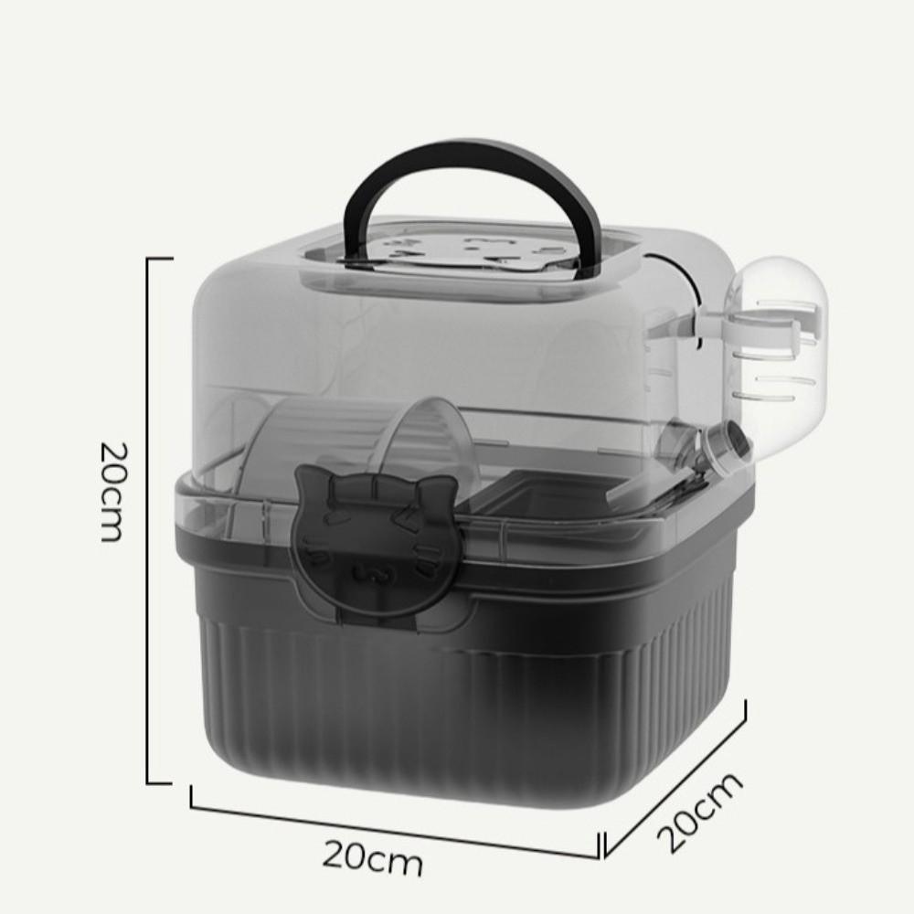 With Handle Hamster Travel Cage Breathable Hamster Habitat New Pet Carrying Box  Travel Use