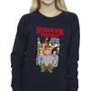 Netflix Womens/Ladies Stranger Things Christmas Poster Sweatshirt