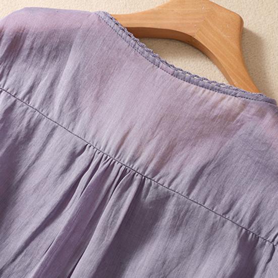 Женский летний топ с цветочной вышивкой, винтажная летняя блузка с круглым вырезом и половиной рукавов, тонкая Свободная летняя блузка в этническом стиле для свиданий, женская одежда