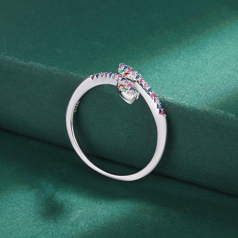 Креативное серебряное кольцо в форме змеи S925 для женщин, послушное цветное кольцо с цирконом, ювелирные изделия, подарок на годовщину, ювелирные изделия из стерлингового серебра, украшения для вечеринок