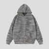 Women's Autumn/Winter Striped Hooded Sweater Coat - Loose Casual Knit Cardigan