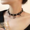 Dark Goth Love Collarbone Chain Choker Delicate Babes Collar Collar