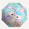 StellaLou,Bunny Automatic Opening and Closing Fashion umbrella - 8-rib Folding Design, Lightweight and Portable, Suitable for Daily Business