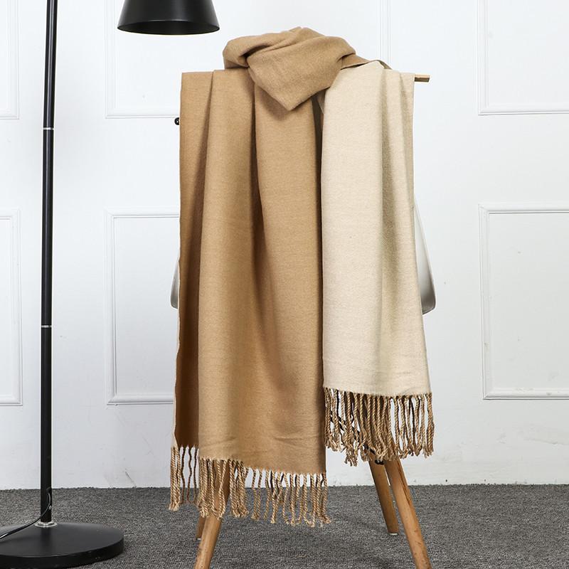 Womens Thick Cashmere Scarf Large Pashmina Shawls and Wraps Light Blanket Scarf for Evening Dress Warm Daily Travel Office