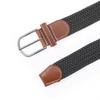 Korean Style Elastic Braided Canvas Belt with Pin Buckle for Men and Women