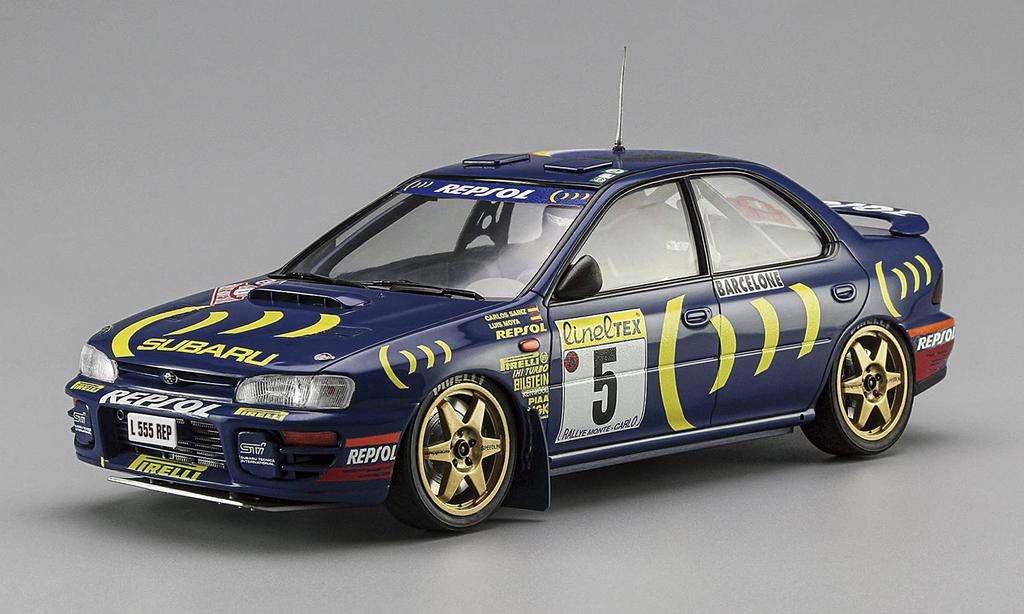 Hasegawa Subaru Impreza 1995 Monte Carlo Rally Супердетализированная пластиковая модель CH51 1/24
