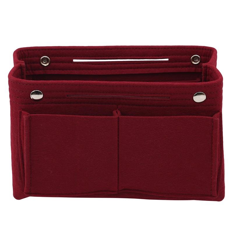 Фетровая вставка-органайзер подходит для сумок-тоут / сумок-ведер, подкладочная сумка, фетровая косметичка, высокое качество, однотонная, поддержка для путешествий, портативный органайзер для сумки-вставки