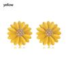 Women Sweet EarDrop Charm Jewelry Earrings Big Flower Ear Stud Temperament