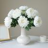 2 Pcs Artificial Chrysanthemum Stems Realistic Fake Chrysanthemum Faux Flower with Flexible Stem for Floral Arrangement Table Centerpiece