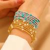 2026 Handmade Rice Beads Bracelet Set for Women Bohemian Style Elastic Stacking Creative Fashion Jewelry