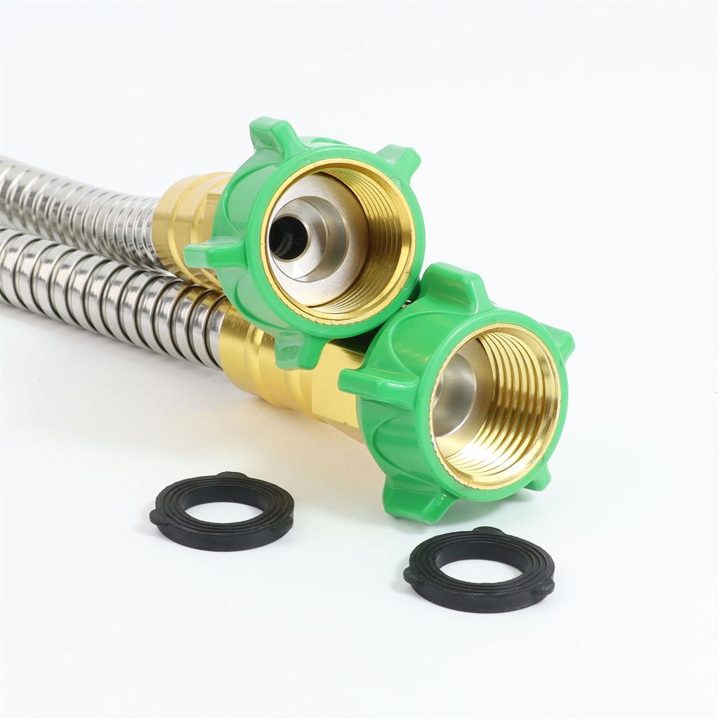 304 Steel Flexible Metal Hose Connector Corrosion Resistant High Pressure Secure Connection Upgrades For Washing Machine