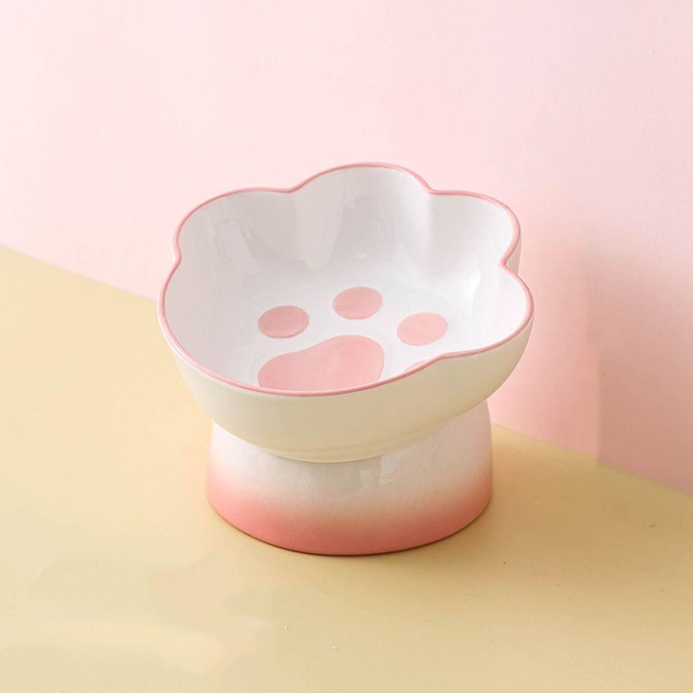 High Foot Dog Food Bowl Large Capacity Pet Feeder Snack Bowls Pet Drinking Bowl For Cats Dogs