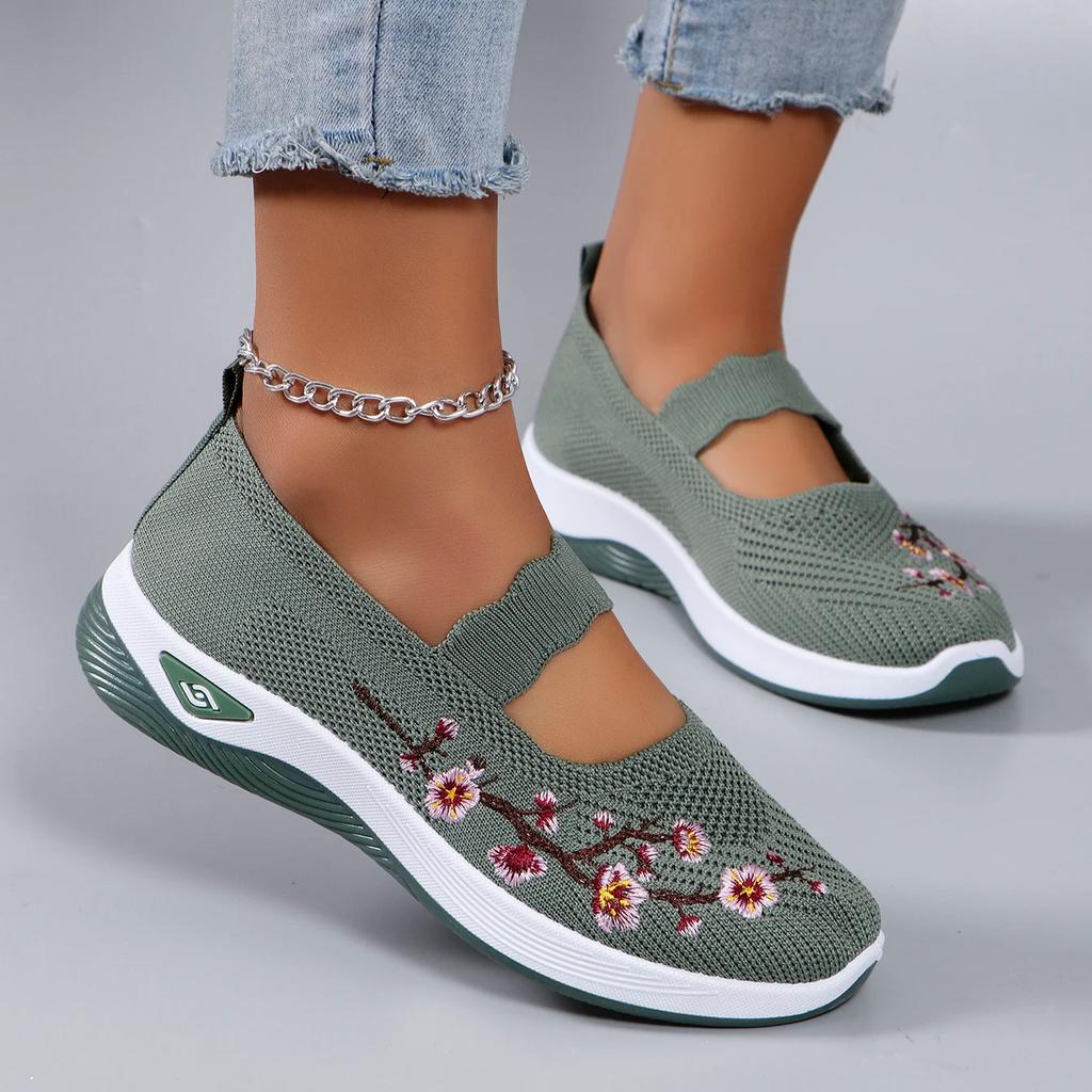 Women's Summer Breathable Mesh Flat Shoes Women's Shoes Casual Sports Shoes