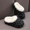 Детские зимние нескользящие тапочки из хлопка Lychee Bubble 2023 года с симпатичной мягкой толстой подошвой.