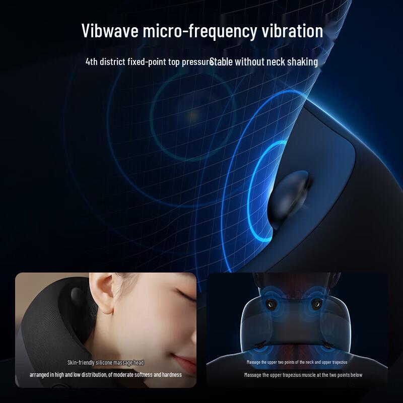 Philips PPM3106N Heated Vibration U-Shape Neck Massager CN plug (adapter included)