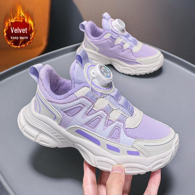 Женские зимние кожаные кроссовки 2025 года с бархатной подкладкой - Теплый и утолщенный дизайн