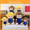 Плюшевая игрушка Обезьяна Удачи с мягким коротким ворсом для сна и игр детей