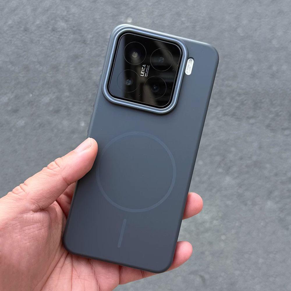 Minimal Fine Ring Magnetic Mobile Phone Case Is Suitable for Samsung S25ultra Matte Skin S24 + Ultra-thin S23plus Titanium