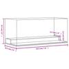 Transparent Display Case 19.5 x 8.5 x 8.5 cm Acrylic