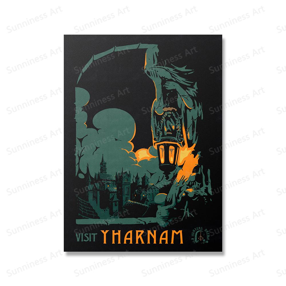 Картина на холсте, скандинавские винтажные дорожные постеры и принты Zelda, видеоигры, пейзажное искусство, настенные панно для гостиной, домашний декор