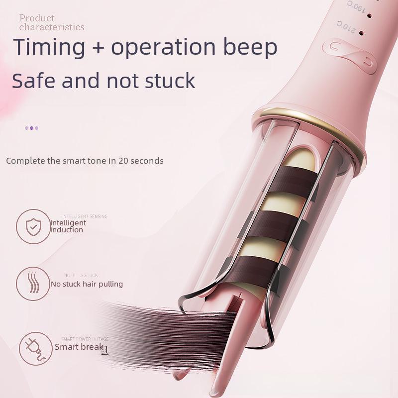 Automatic Fluffy Curling Iron for Big Curls & Waves - Salon-Quality, Tangle-Free Styling