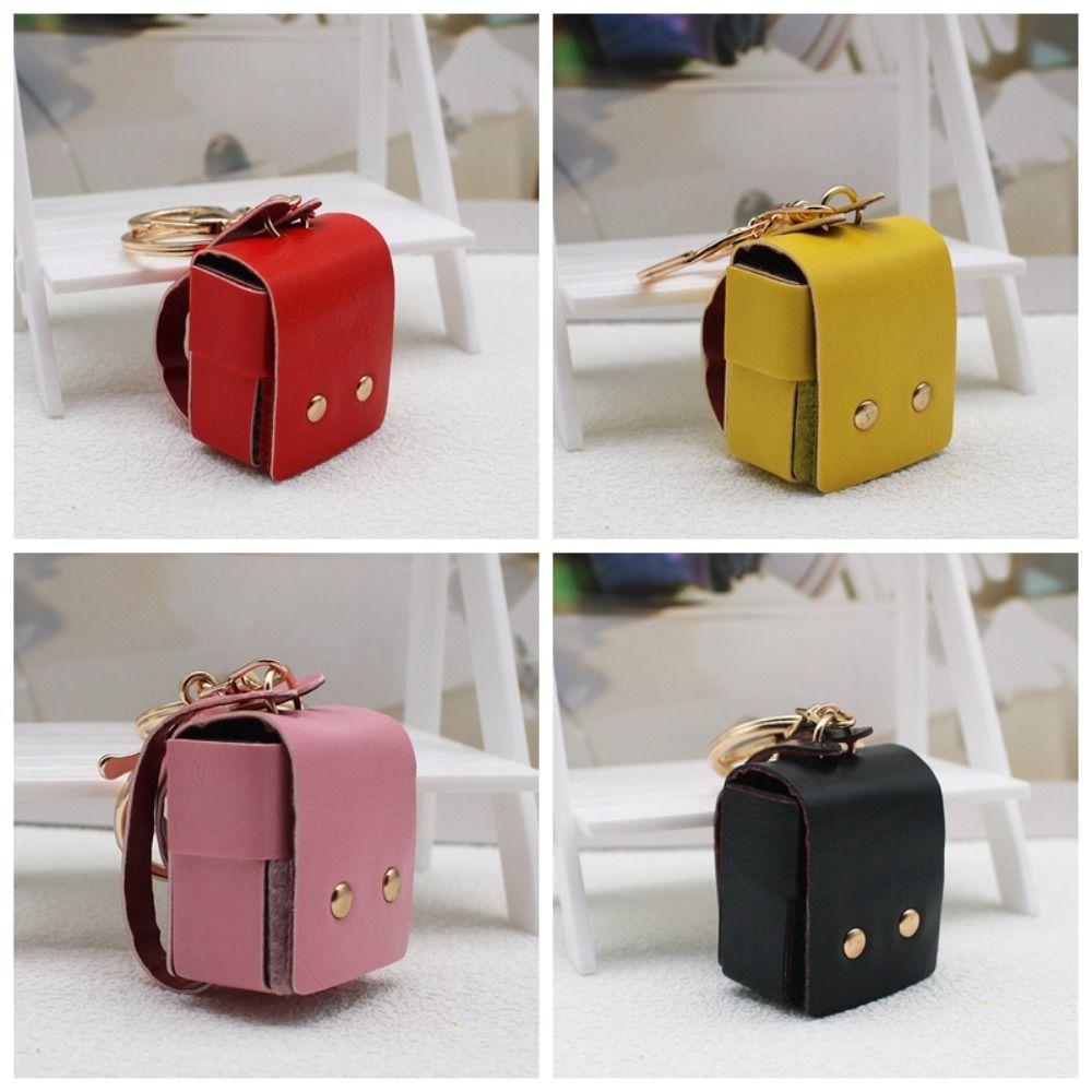 PU кожа кукла маленький рюкзак однотонный мини рюкзак брелок милый детский