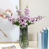 Искусственные Цветы Регулируемые Пластиковые Ветви Шелковая Ткань Лепестки Реалистичный Фиолетовый Дизайн Имитация Цветка Свадебные Залы Домашний Декор