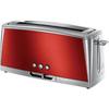 Toaster - RUSSELL HOBBS - Luna Red Solar - Long Slot - 1420 W - Reheat and Defrost Functions